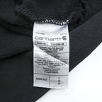 carhartt 袖ロゴ プルオーバー パーカー L ブラック プリント LOOSE FIT カンガルーポケット TS0288-M