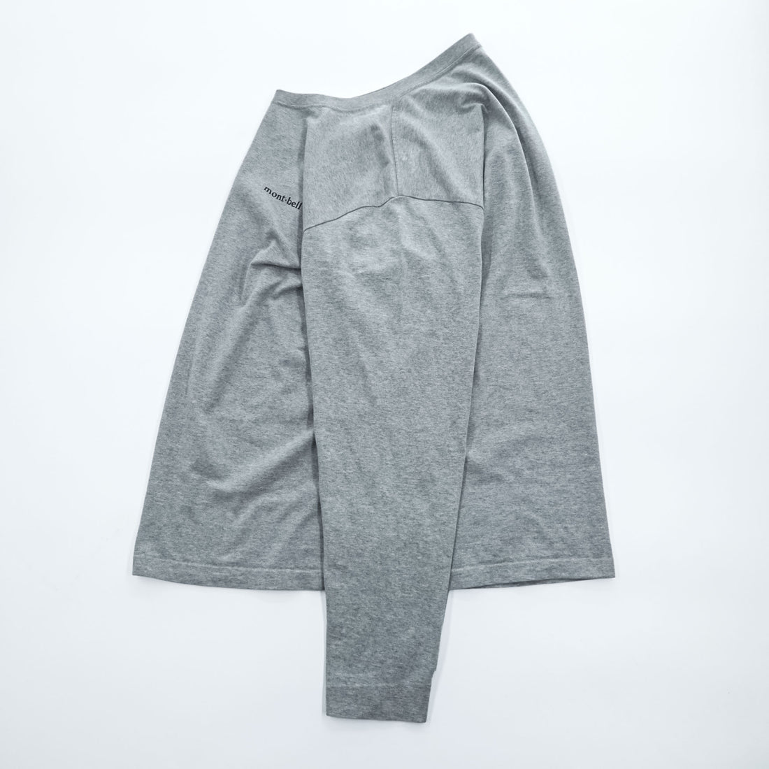 mont-bell ペアスキンコットン 長袖 ロングスリーブ Tシャツ ロンT XL グレー