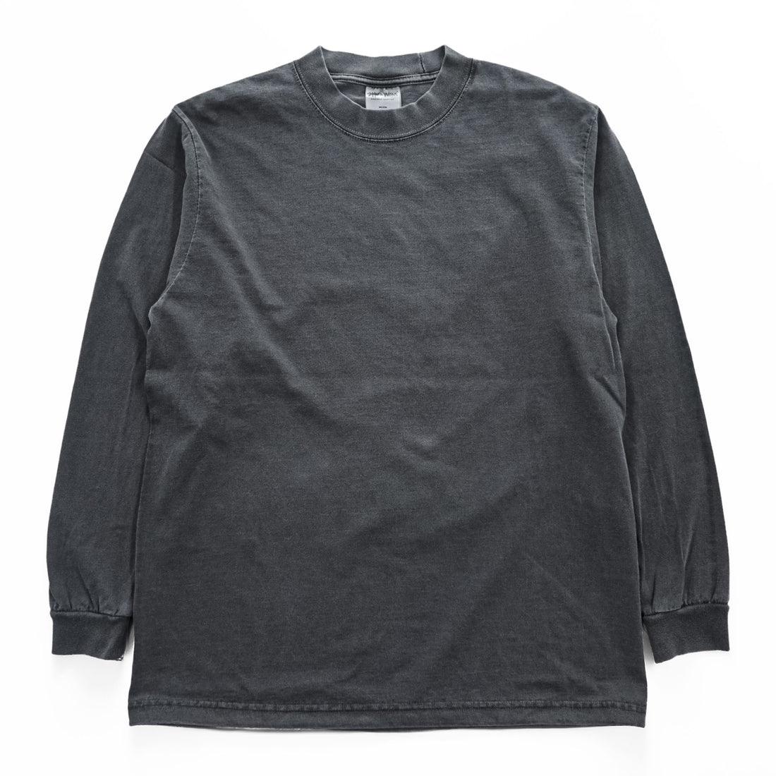 SHAKA 長袖 ロングスリーブ Tシャツ ロンT M グレー ヴィンテージ加工 CUSTOM 7.5OZ MAX HEAVYWEIGHT L/S GARMENT DYE