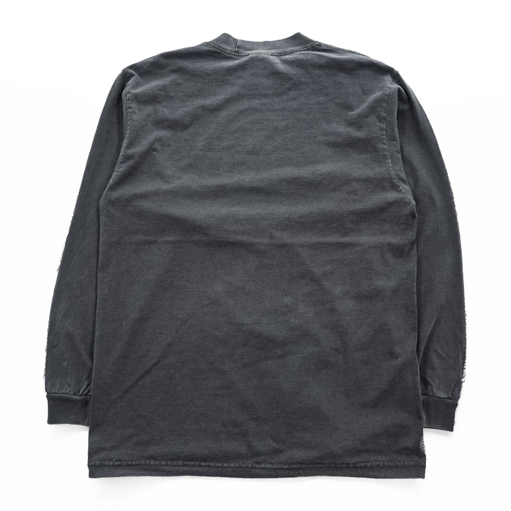 SHAKA 長袖 ロングスリーブ Tシャツ ロンT M グレー ヴィンテージ加工 CUSTOM 7.5OZ MAX HEAVYWEIGHT L/S GARMENT DYE