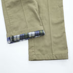 Dickies 874 ワークパンツ チノパンツ L ベージュ ネルライナー 裏地チェック