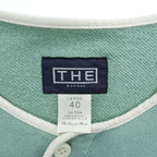 THE FABRIC ( THE UNION ) 日本製 ヘンリーネック スウェット トレーナー L ミントグリーン パイピング TF00404