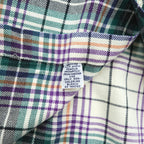Polo Ralph Lauren 90年代 ヴィンテージ 長袖 チェックシャツ L ベージュ マルチカラー LOWELL SPORT スモールポニー ロゴ 刺繍