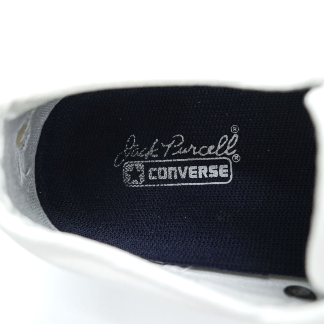 CONVERSE ジャックパーセル JACK PURCELL スニーカー 26cm ホワイト キャンバス 1R193