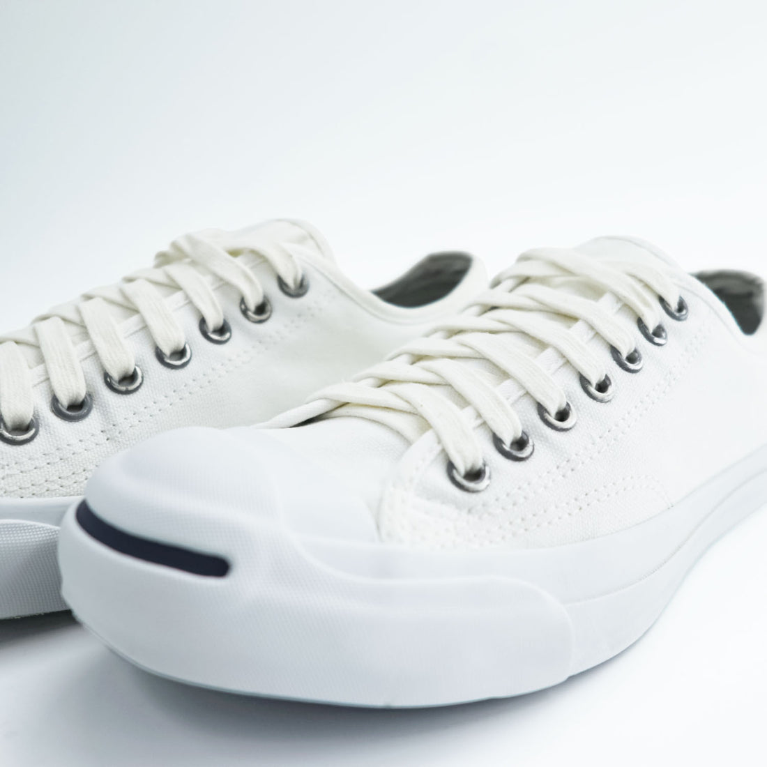 CONVERSE ジャックパーセル JACK PURCELL スニーカー 26cm ホワイト キャンバス 1R193