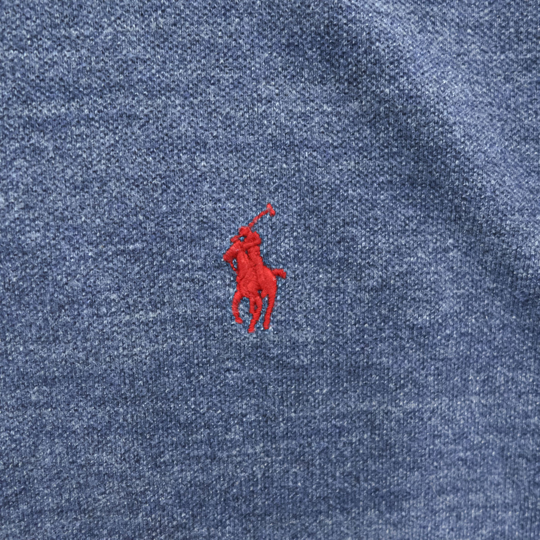 Polo Ralph Lauren クラシックフィット 半袖 ポロシャツ M ブルー ポニー 刺繍 CLASSIC FIT 鹿の子