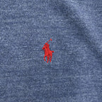 Polo Ralph Lauren クラシックフィット 半袖 ポロシャツ M ブルー ポニー 刺繍 CLASSIC FIT 鹿の子