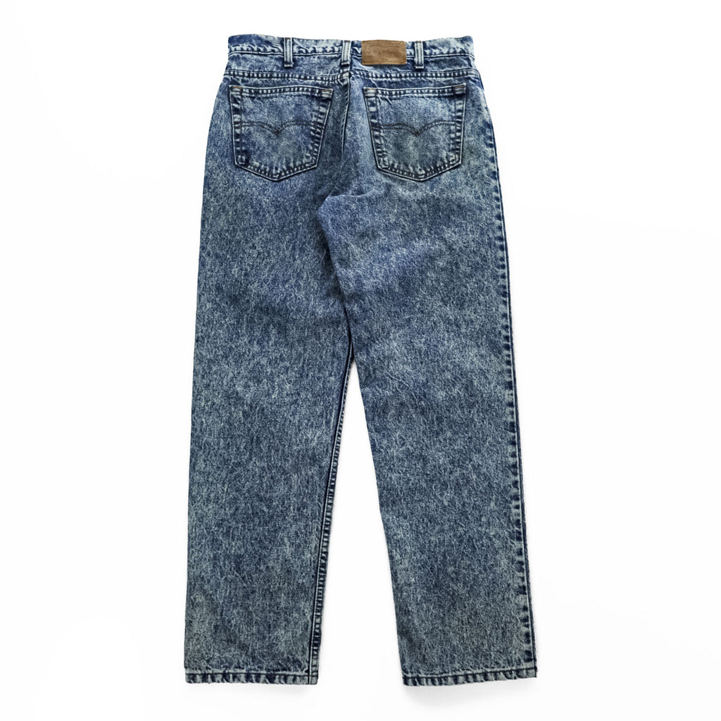 Levi's 80年代 USA製 ヴィンテージ 540 ケミカルウォッシュ デニムパンツ 34 x 30 ジーンズ  テーパード ジッパーフライ 540-0209