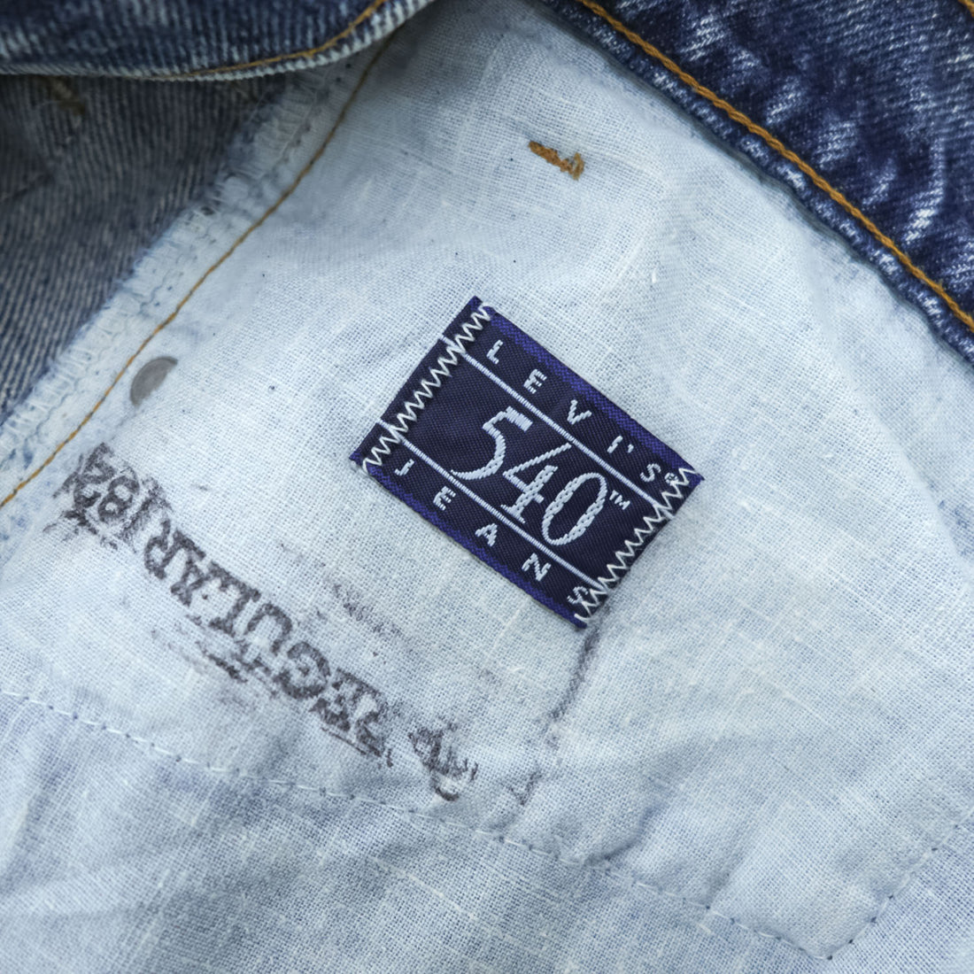 Levi's 80年代 USA製 ヴィンテージ 540 ケミカルウォッシュ デニムパンツ 34 x 30 ジーンズ  テーパード ジッパーフライ 540-0209