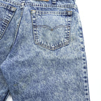 Levi's 80年代 USA製 ヴィンテージ 540 ケミカルウォッシュ デニムパンツ 34 x 30 ジーンズ  テーパード ジッパーフライ 540-0209