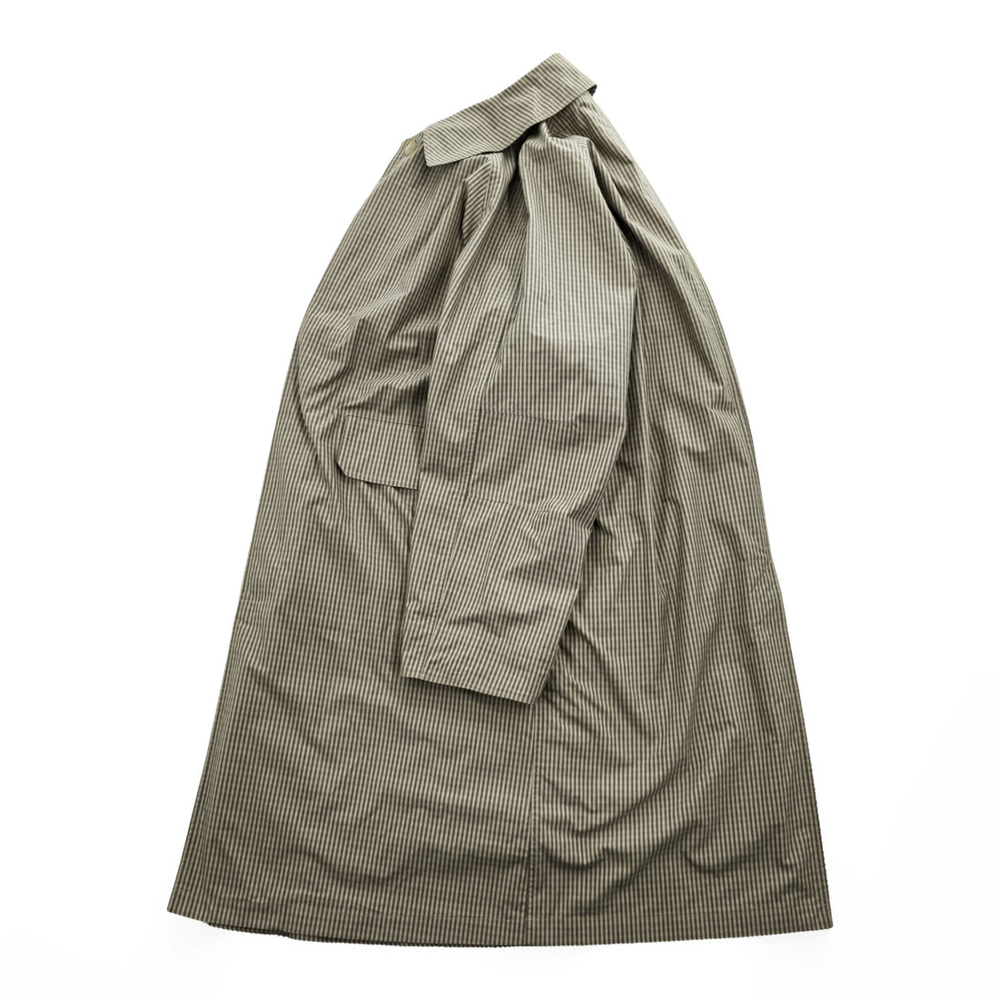 AURALEE 日本製 ステンカラーコート FINX WEATHER CLOTH CHECK COAT バルマカーンコート ベージュ チェック A9SC01WC