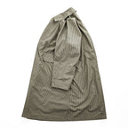 AURALEE 日本製 ステンカラーコート FINX WEATHER CLOTH CHECK COAT バルマカーンコート ベージュ チェック A9SC01WC
