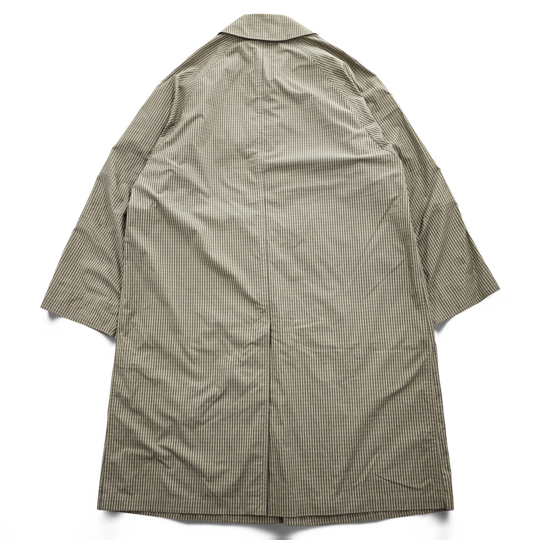 AURALEE 日本製 ステンカラーコート FINX WEATHER CLOTH CHECK COAT バルマカーンコート ベージュ チェック A9SC01WC