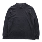 LANDS' END 90年代 USA製 ヴィンテージ 長袖 ボトルネック ロングスリーブ Tシャツ ロンT M ブラック