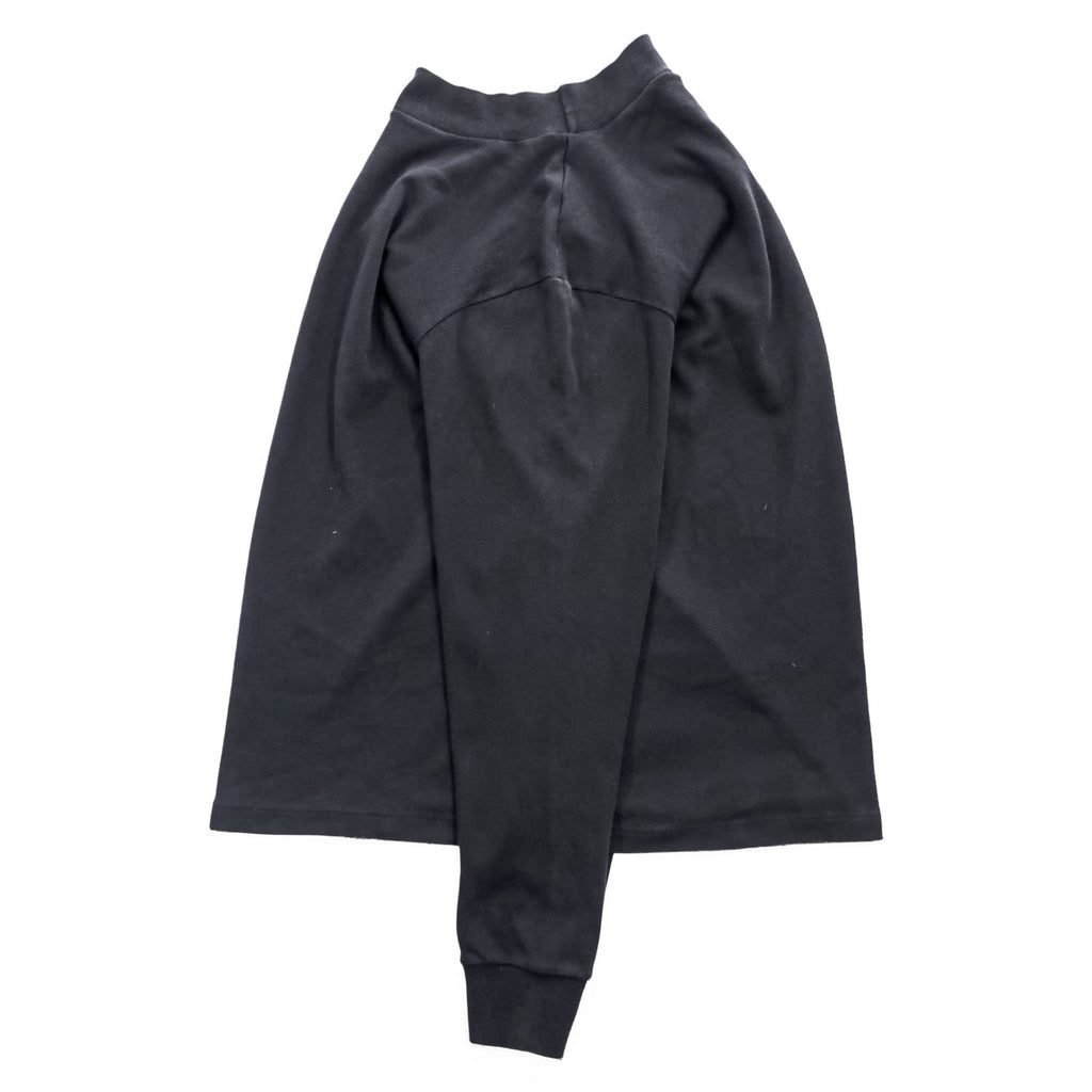 LANDS' END 90年代 USA製 ヴィンテージ 長袖 ボトルネック ロングスリーブ Tシャツ ロンT M ブラック