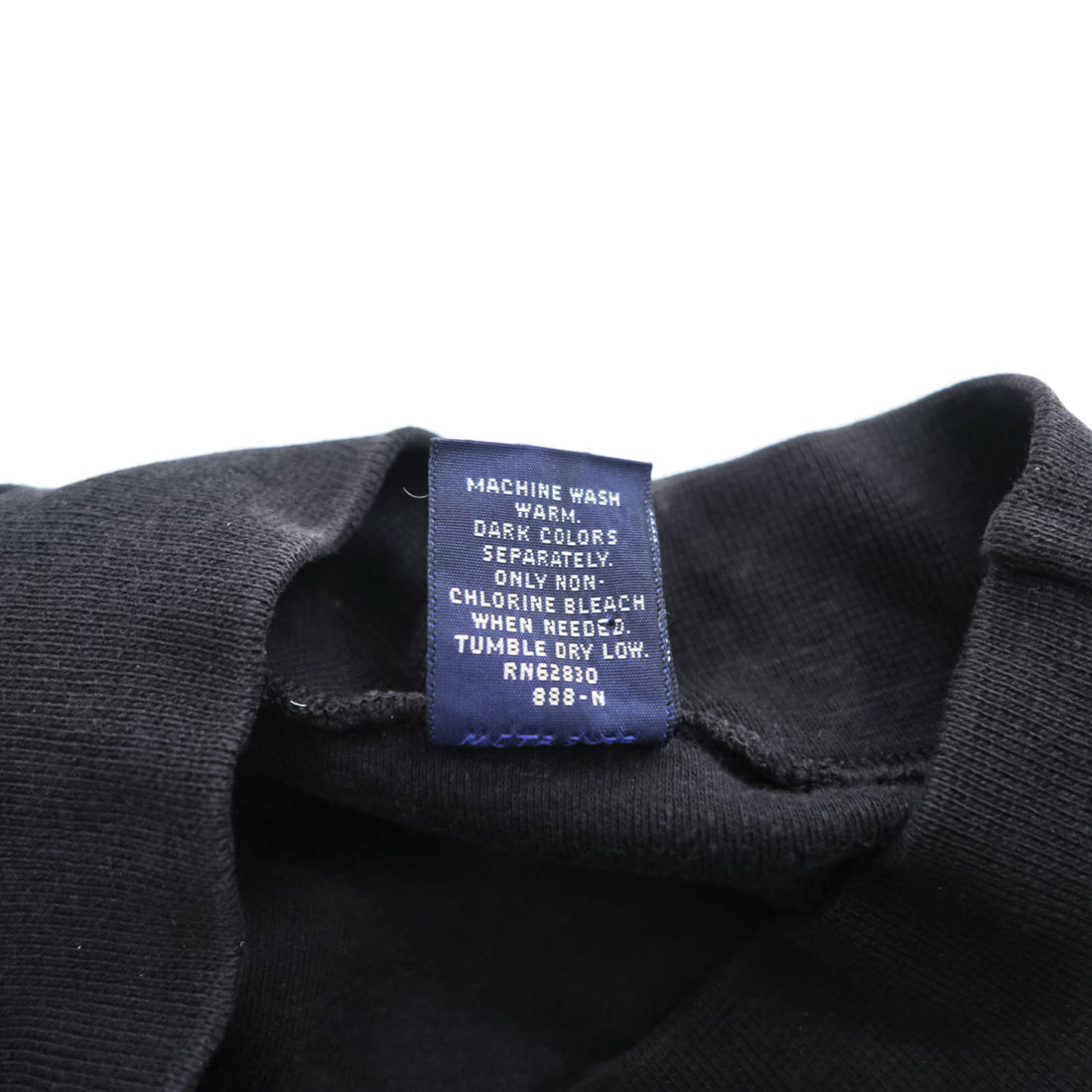 LANDS' END 90年代 USA製 ヴィンテージ 長袖 ボトルネック ロングスリーブ Tシャツ ロンT M ブラック