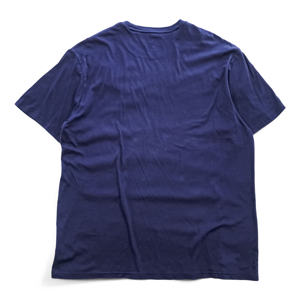 Polo Ralph Lauren Tシャツ XL ネイビー スモールポニー ロゴ 刺繍 MERCERIZED COTTON シルケット加工