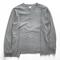 Rebuild by Needles 日本製 リメイク 長袖 ロングスリーブ Tシャツ ロンT M グレー Hanes 再構築