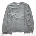 Rebuild by Needles 日本製 リメイク 長袖 ロングスリーブ Tシャツ ロンT M グレー Hanes 再構築