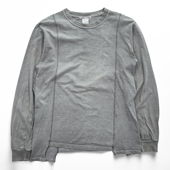 Rebuild by Needles 日本製 リメイク 長袖 ロングスリーブ Tシャツ ロンT M グレー Hanes 再構築