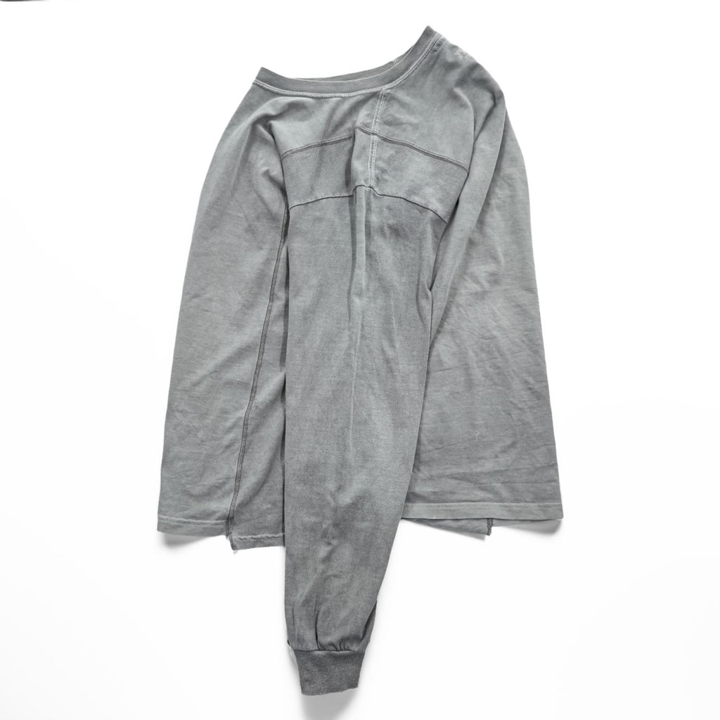 Rebuild by Needles 日本製 リメイク 長袖 ロングスリーブ Tシャツ ロンT M グレー Hanes 再構築