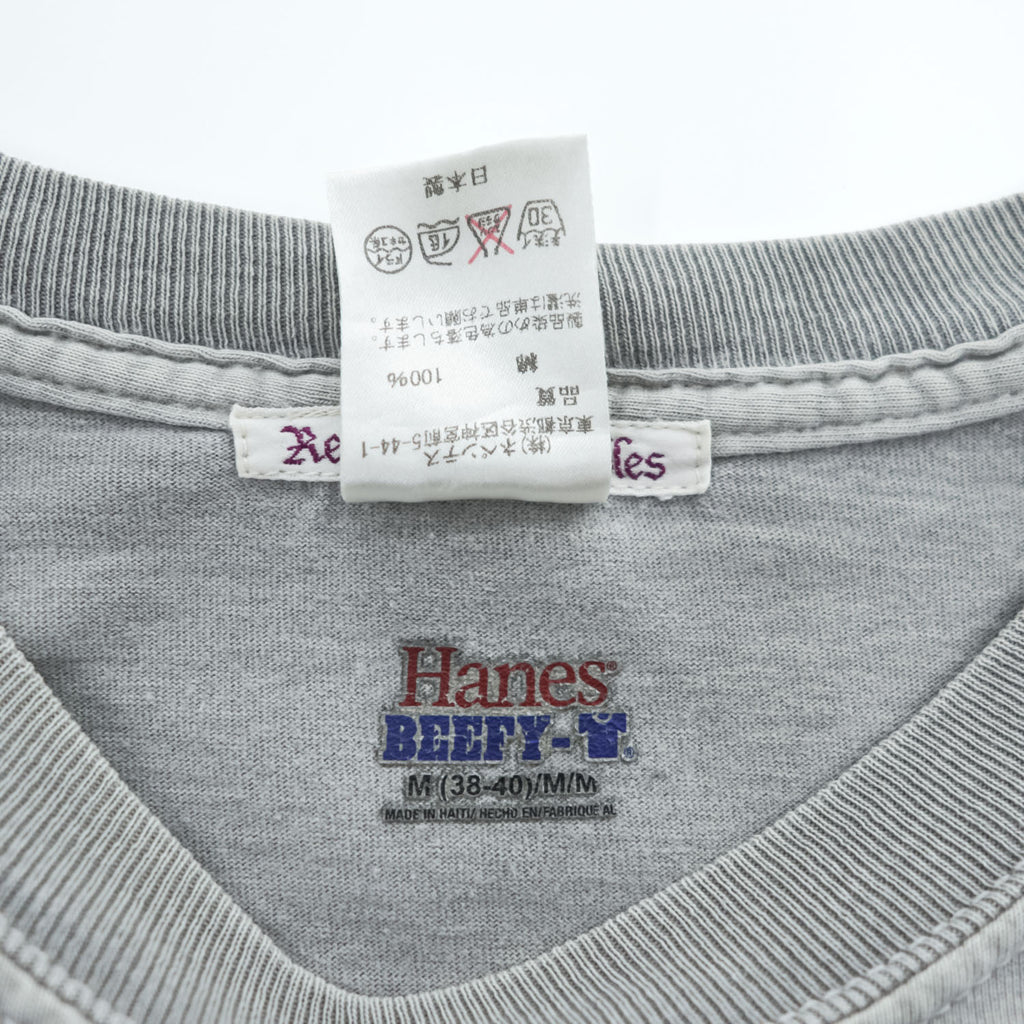 Rebuild by Needles 日本製 リメイク 長袖 ロングスリーブ Tシャツ ロンT M グレー Hanes 再構築