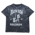 DEATH ROW RECORDS ヒップホップ レーベル Tシャツ L グレー フェード ヴィンテージ加工 ケミカルウォッシュ