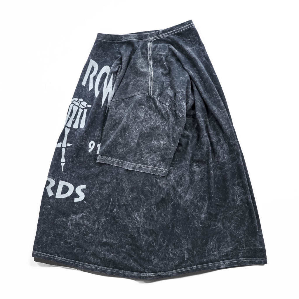 DEATH ROW RECORDS ヒップホップ レーベル Tシャツ L グレー フェード ヴィンテージ加工 ケミカルウォッシュ