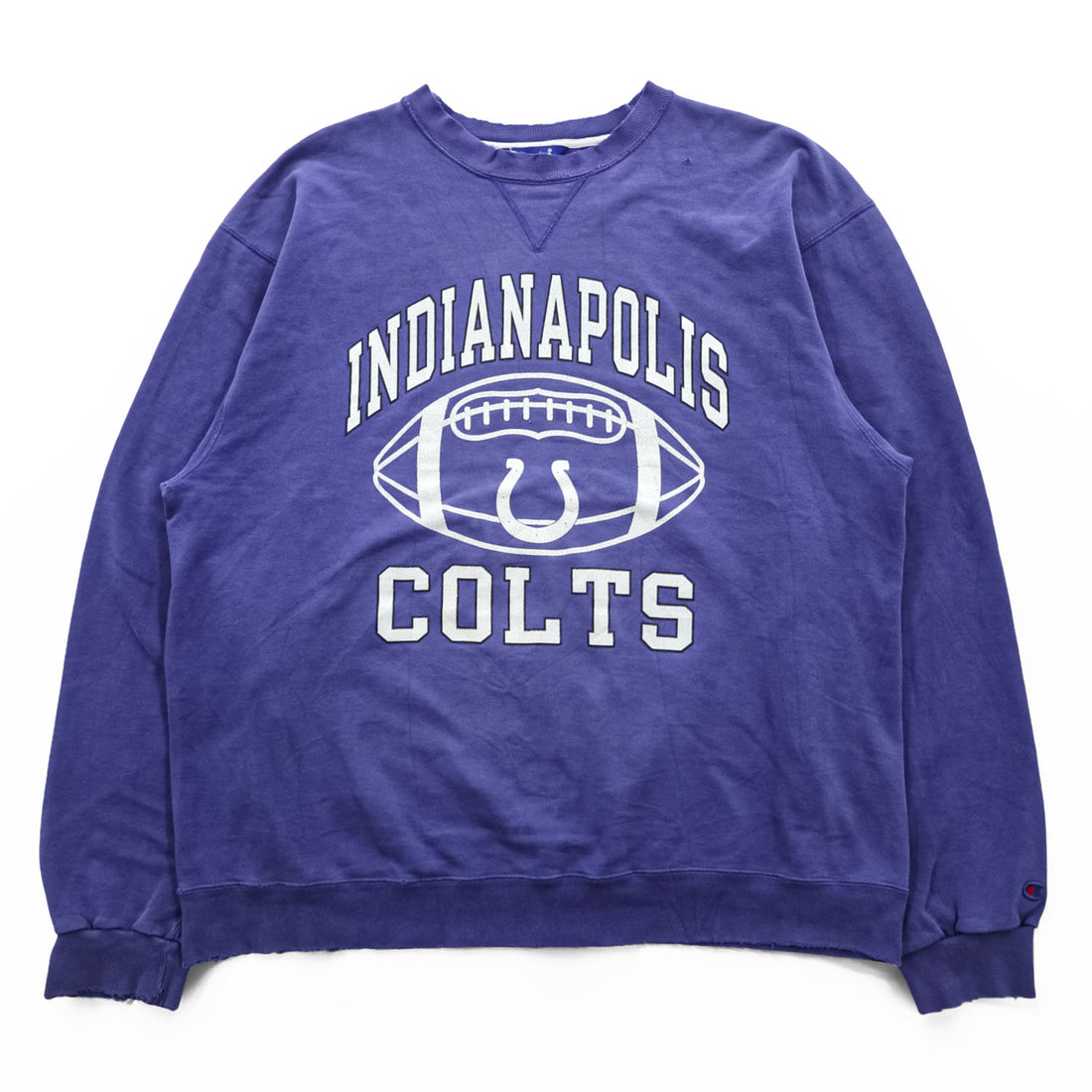 90s Champion Indianapolis Colts NFL Faded Purple Distressed Sweatshirt