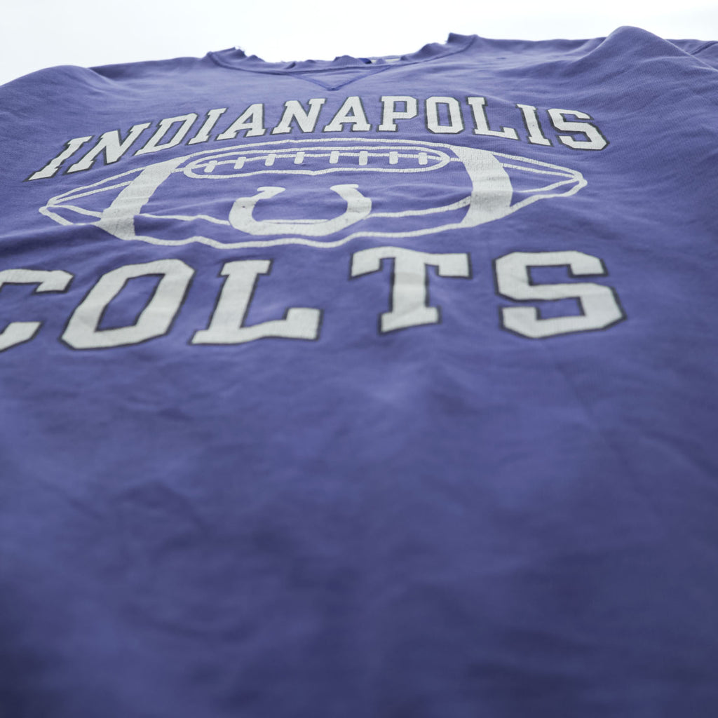 90s Champion Indianapolis Colts NFL Faded Purple Distressed Sweatshirt