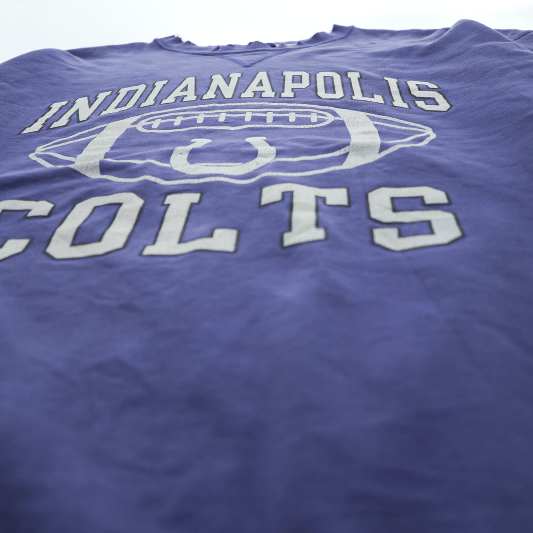 90s Champion Indianapolis Colts NFL Faded Purple Distressed Sweatshirt