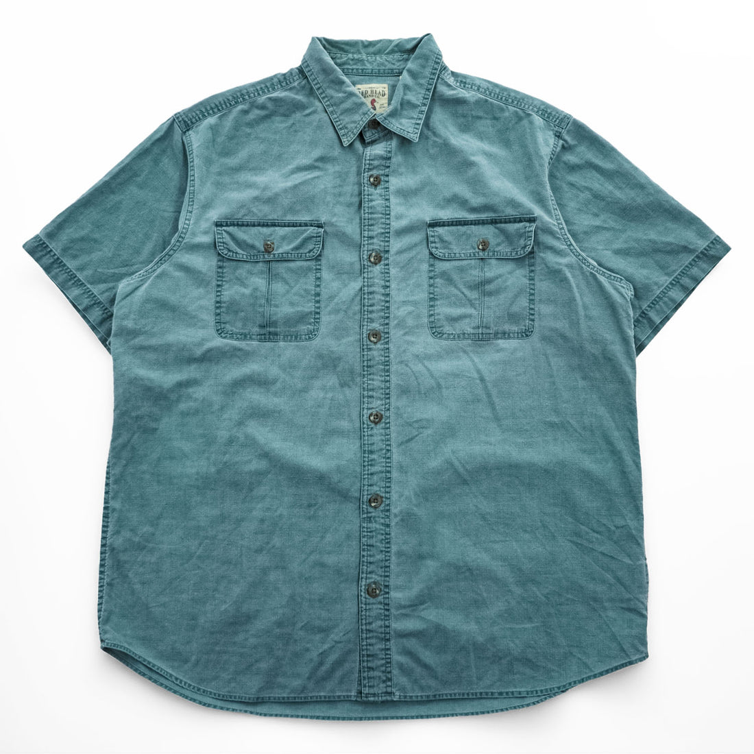 RedHead Brand Co XL Sage Green Short Sleeve Utility Work Shirt Bass Pro
