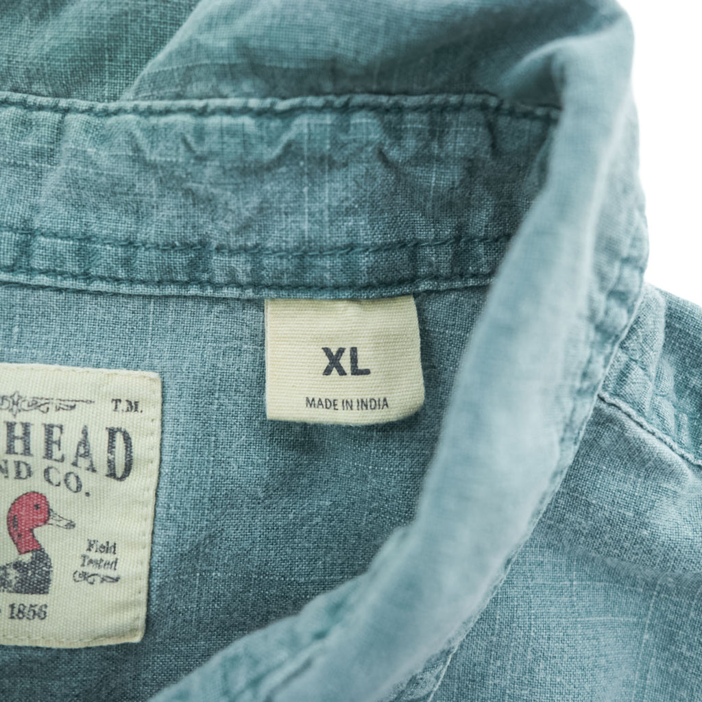 RedHead Brand Co XL Sage Green Short Sleeve Utility Work Shirt Bass Pro