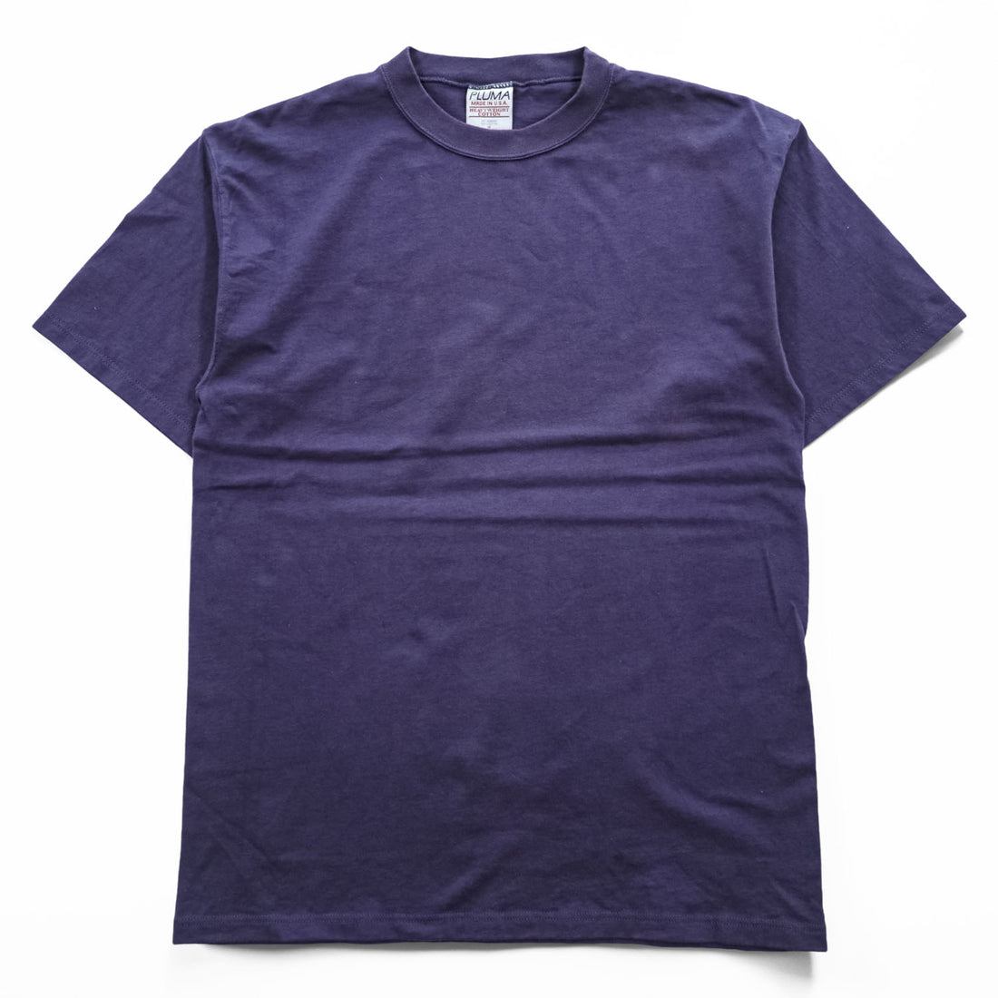 Vintage 90s PLUMA USA Made Heavyweight Cotton Blank T-Shirt Purple M