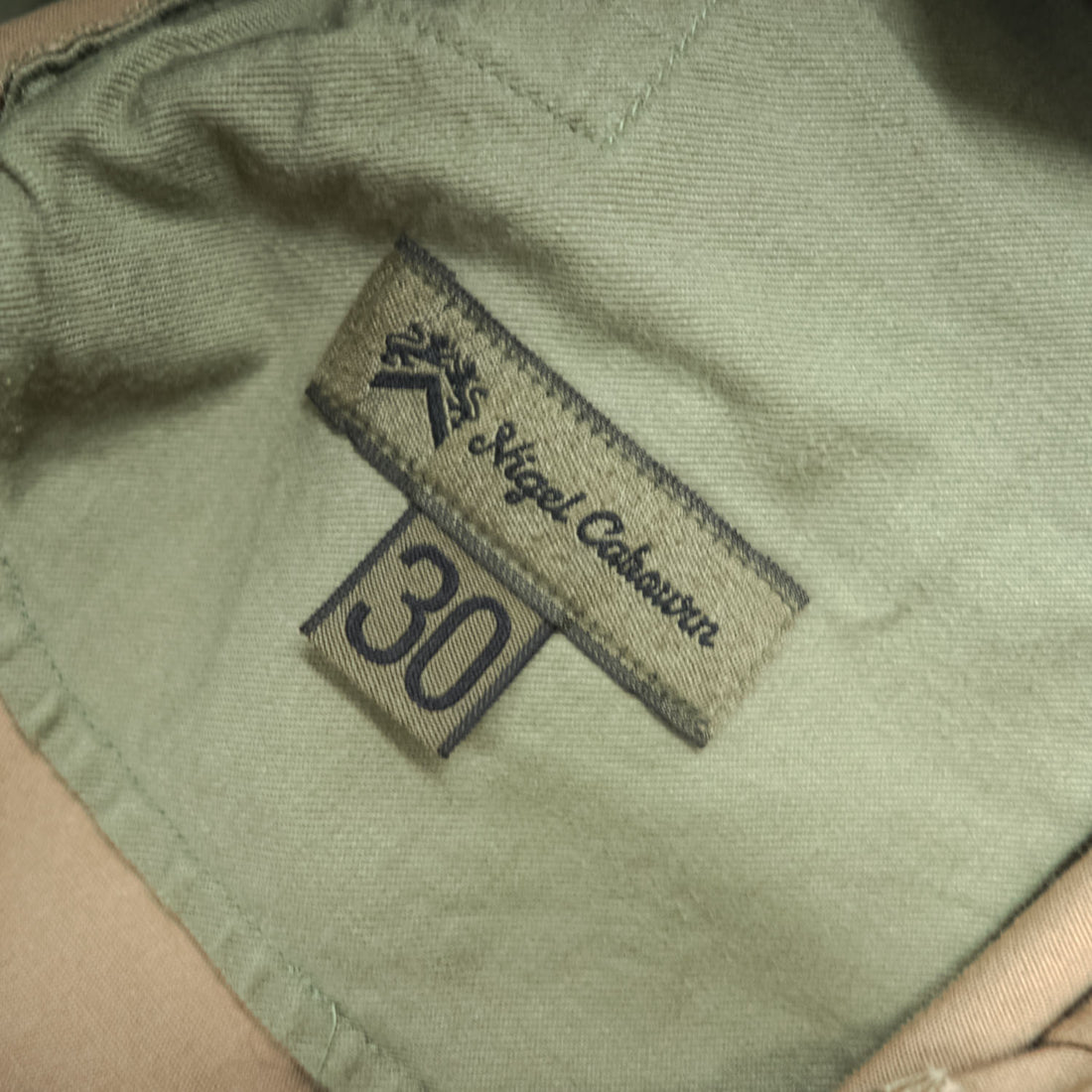 Nigel Cabourn Hospital Pants Weather Cloth Beige Cotton Size 30 Japan
