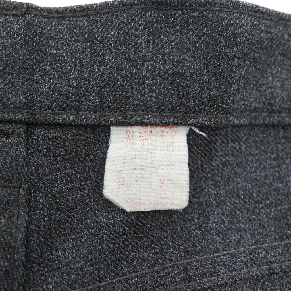 Vintage 80s Levi strauss Black Gold Tab Charcoal Gray Flare Slacks Pants