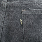 Vintage 80s Levi strauss Black Gold Tab Charcoal Gray Flare Slacks Pants