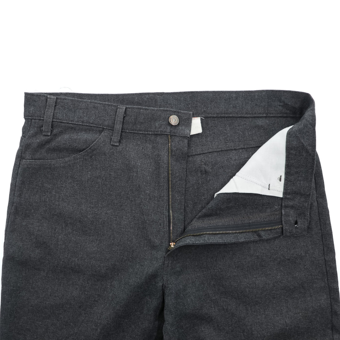 Vintage 80s Levi strauss Black Gold Tab Charcoal Gray Flare Slacks Pants