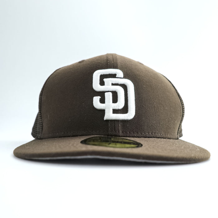 NEW ERA 59FIFTY パドレス メッシュキャップ 57.7cm 7 1/4 ブラウン SD MLB