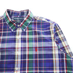 Ralph Lauren Custom Fit Madras Plaid Long Sleeve Button Down Shirt XL