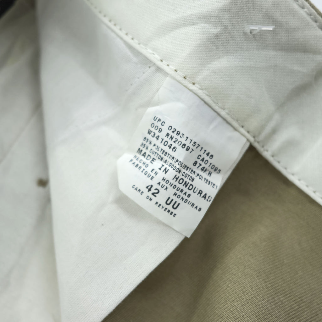 Dickies 874KH Deadstock Khaki Original Fit Work Pants W42 Unhemmed NWT