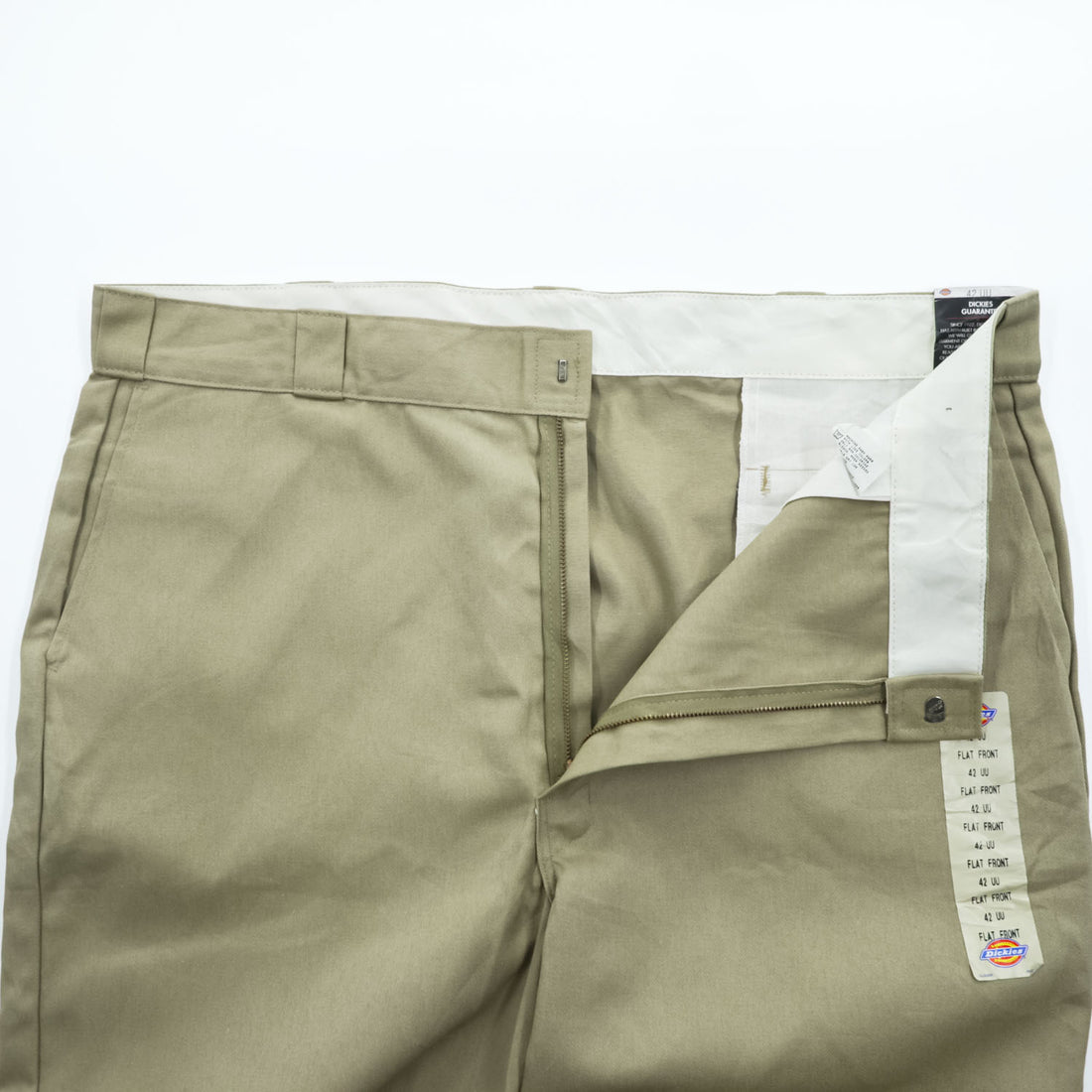 Dickies 874KH Deadstock Khaki Original Fit Work Pants W42 Unhemmed NWT