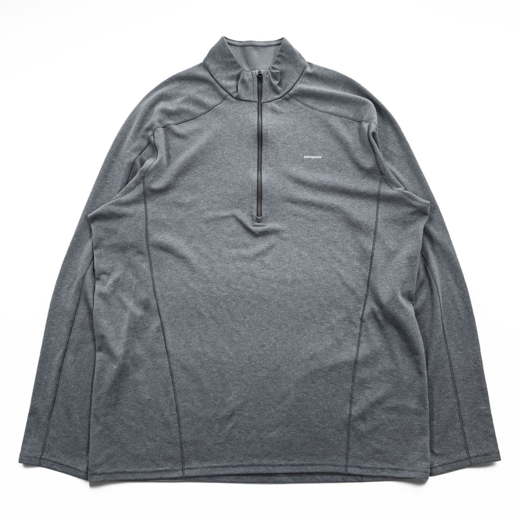 Patagonia 長袖 ロングスリーブ Tシャツ ロンT XL グレー ストレッチ Capilene 3 Midweight Zip Neck Pullover 44441