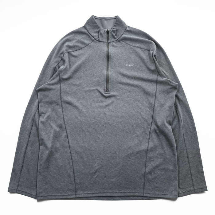 Patagonia 長袖 ロングスリーブ Tシャツ ロンT XL グレー ストレッチ Capilene 3 Midweight Zip Neck Pullover 44441