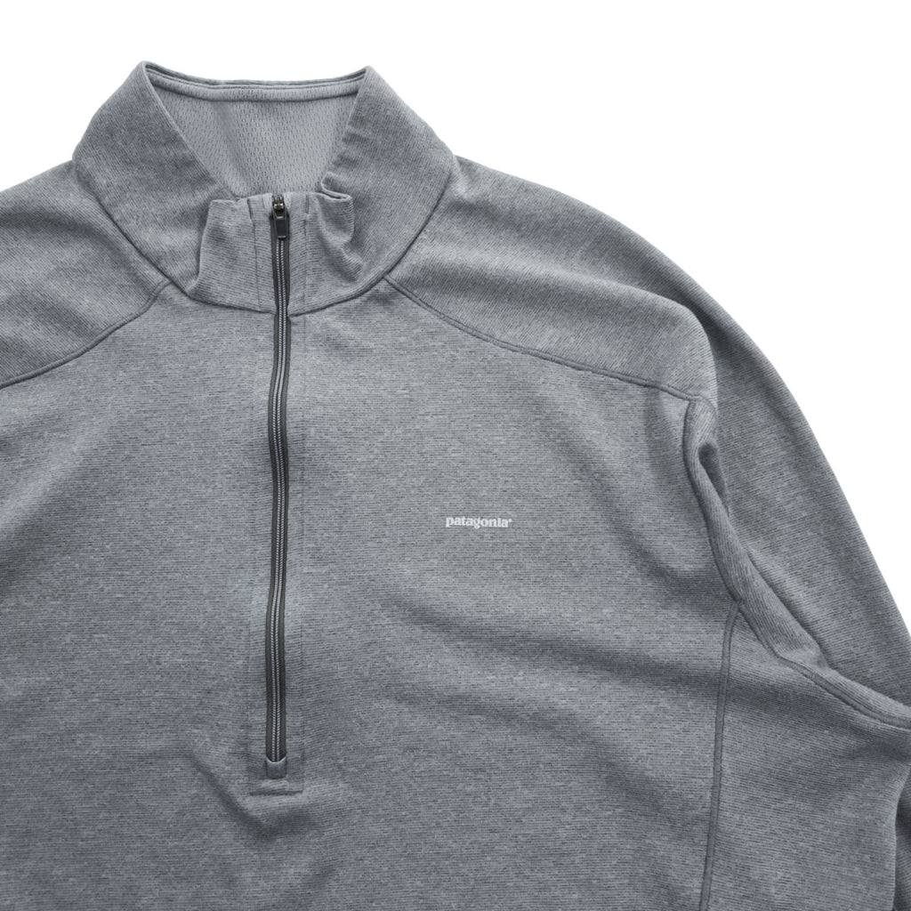 Patagonia 長袖 ロングスリーブ Tシャツ ロンT XL グレー ストレッチ Capilene 3 Midweight Zip Neck Pullover 44441