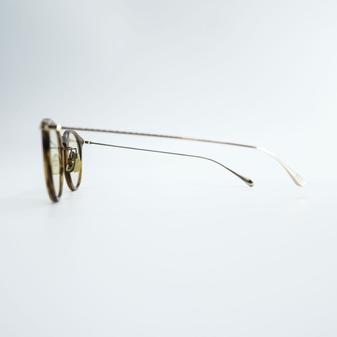 OLIVER PEOPLES サングラス ボストン ゴールド ブラウン 18G ベッコウ チタン