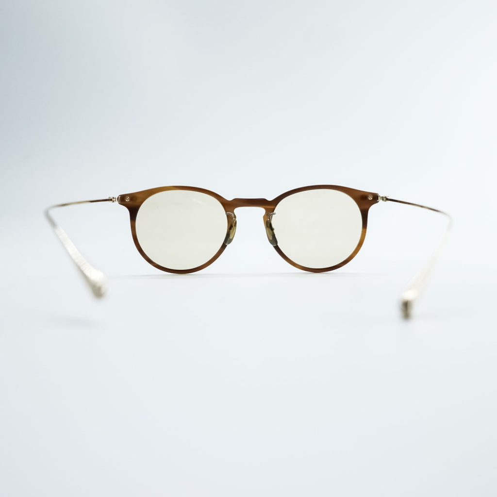 OLIVER PEOPLES サングラス ボストン ゴールド ブラウン 18G ベッコウ チタン