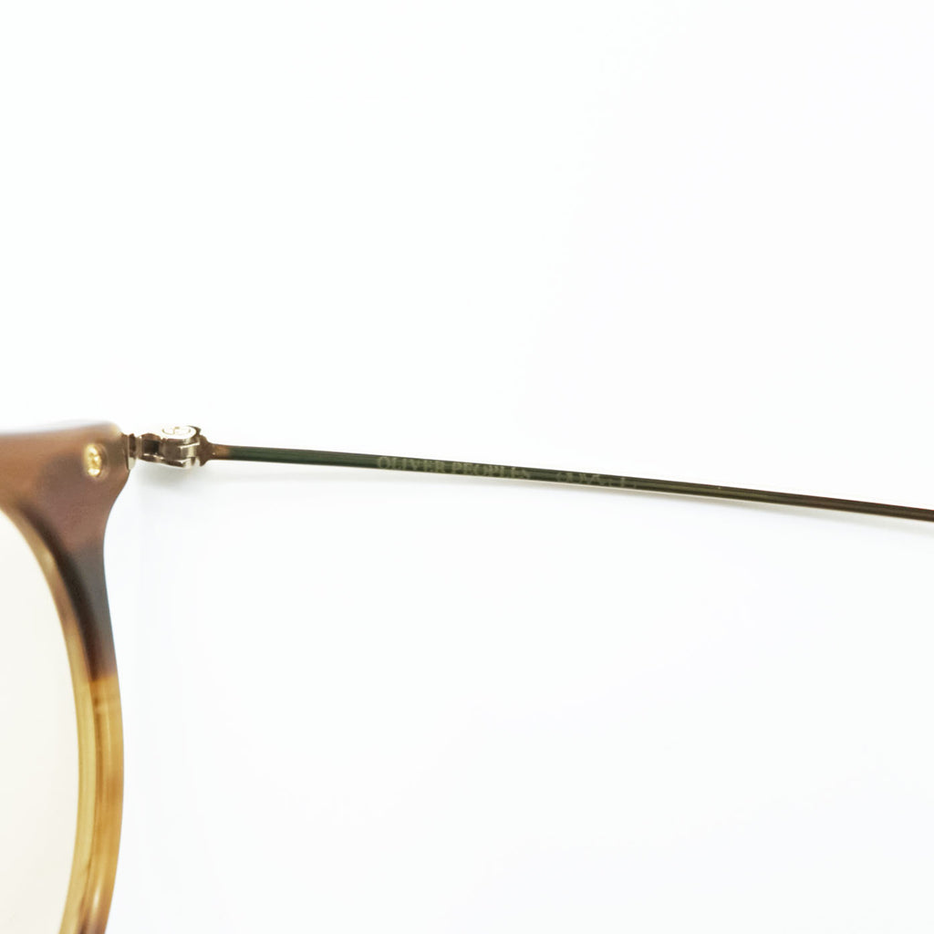 OLIVER PEOPLES サングラス ボストン ゴールド ブラウン 18G ベッコウ チタン