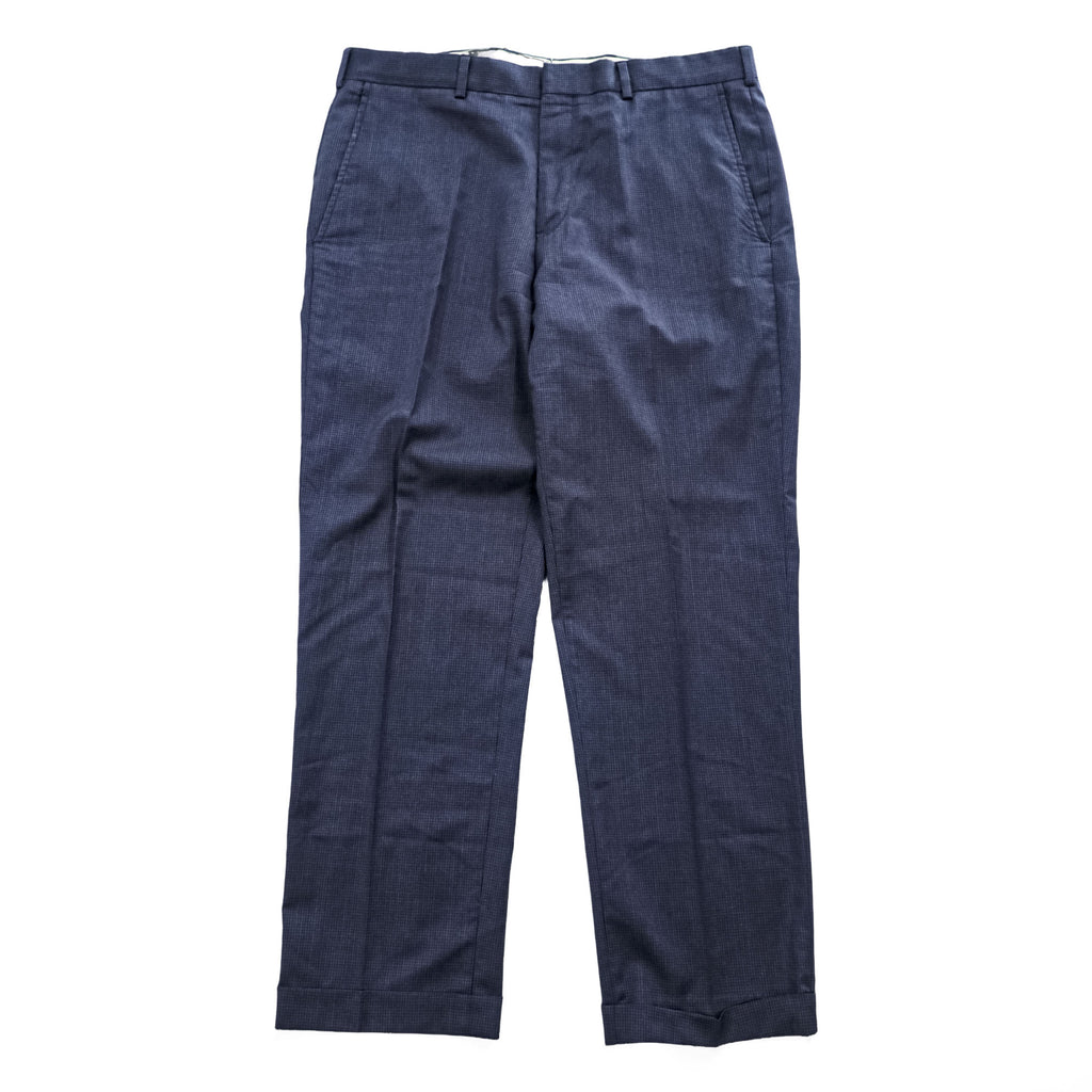 Brooks Brothers スラックス パンツ L ネイビー ダブルカフス REGENT REDA イタリア生地 ウール