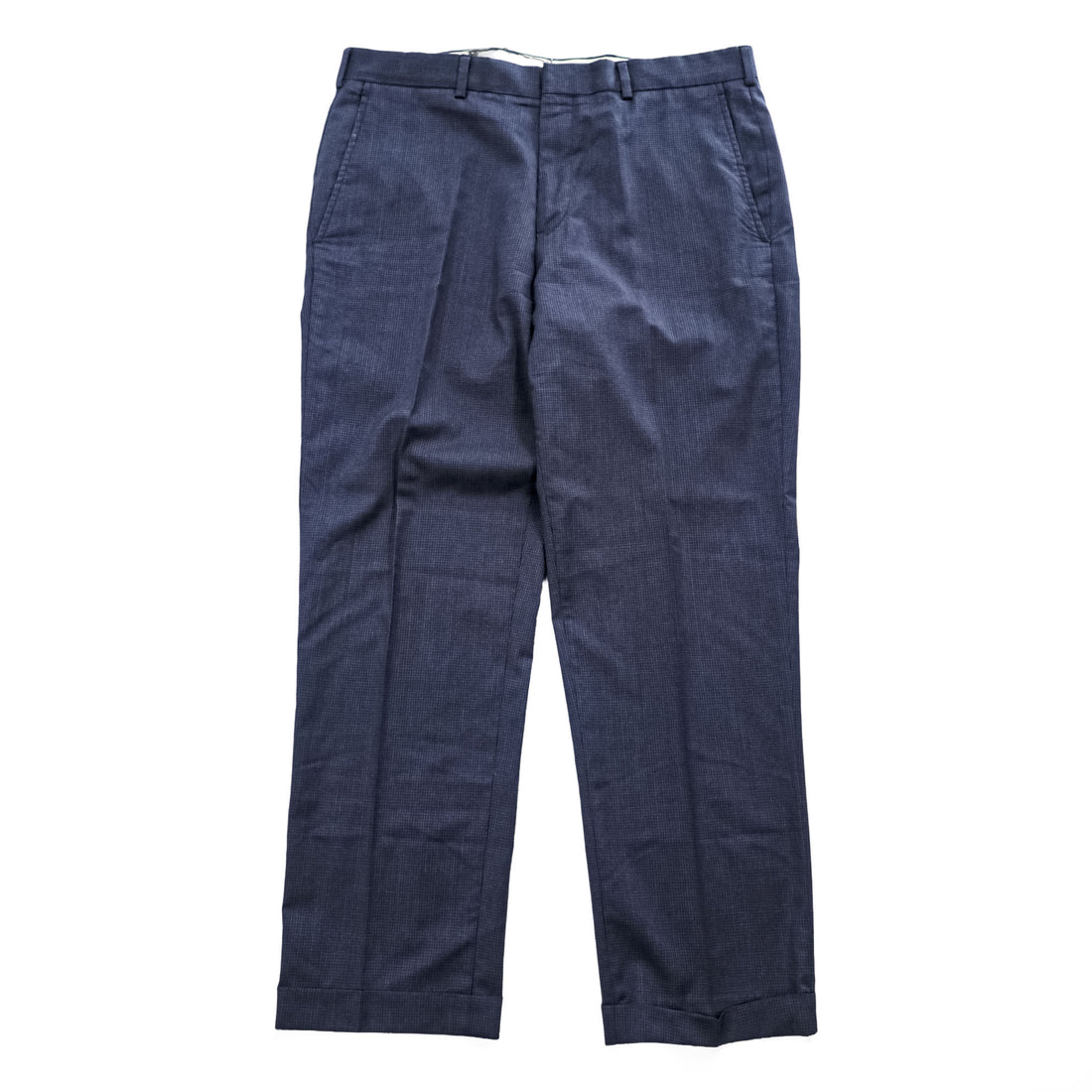 Brooks Brothers スラックス パンツ L ネイビー ダブルカフス REGENT REDA イタリア生地 ウール